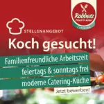 Stellenangebot für Koch oder Köchin in Neubrandenburg bei guter Bezahlung und familienfreundlichen Arbeitszeiten